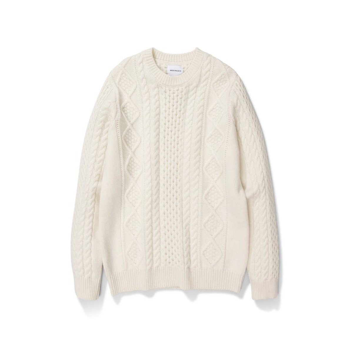Norse Projects Arild Cable Knit (Beige)  - Allike Store