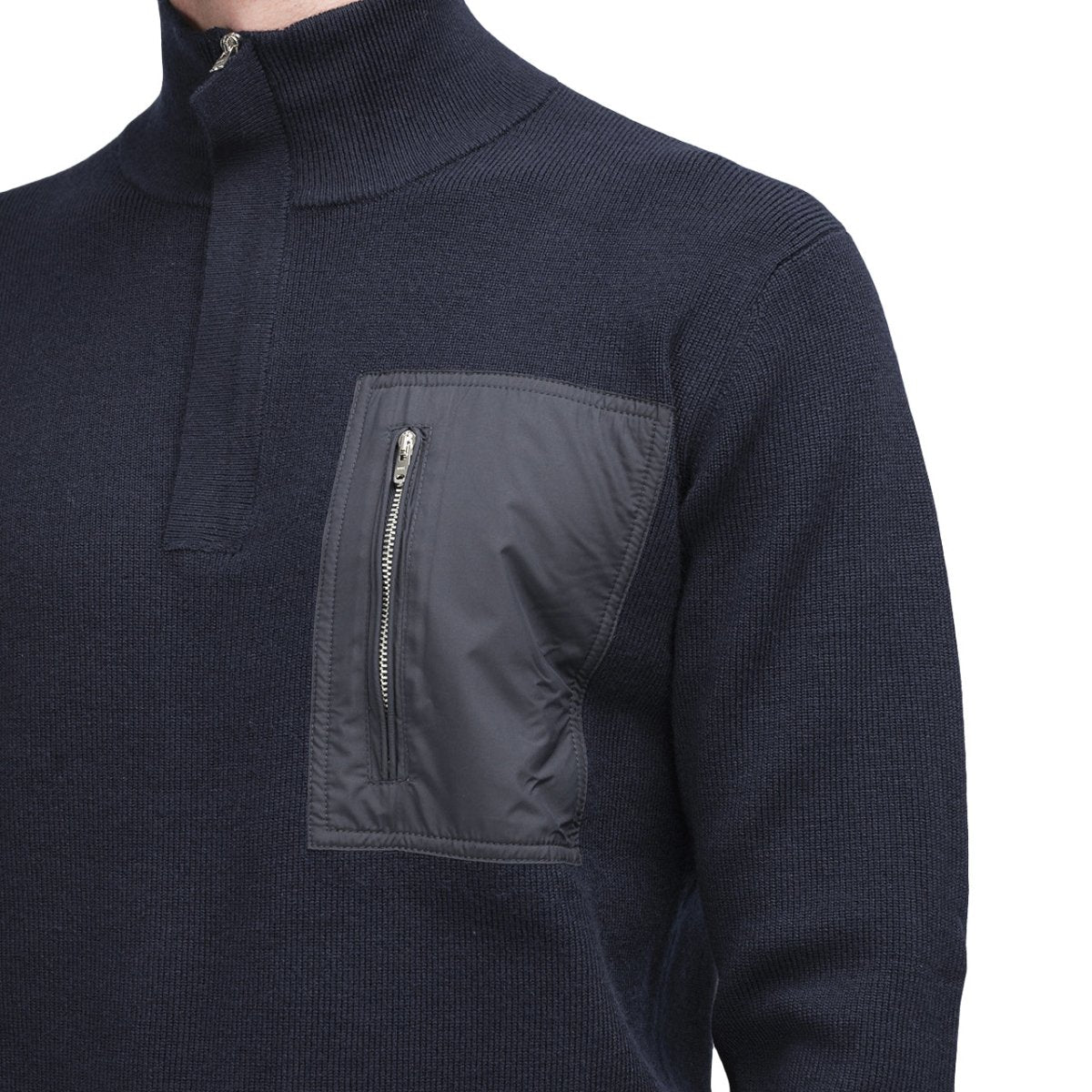 Norse Projects Fjord Tech Half Zip (Navy)  - Allike Store