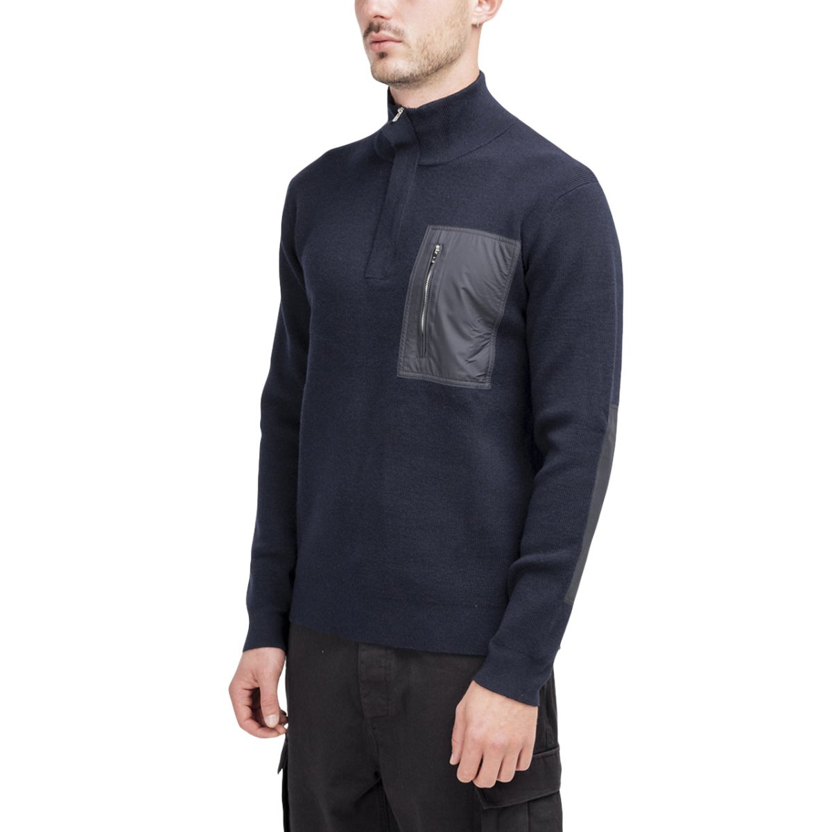 Norse Projects Fjord Tech Half Zip (Navy)  - Allike Store