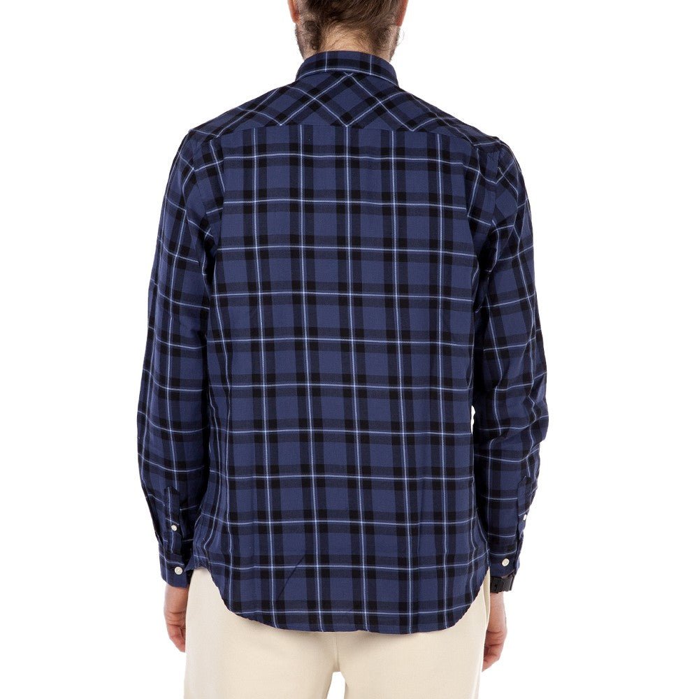 Norse Projects Hans Classic Check (Dark Navy)  - Allike Store