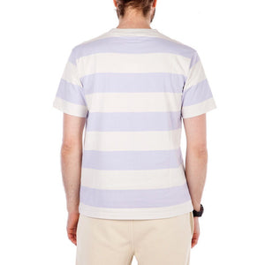 Norse Projects Johannes Wide Stripe (Lila / Hellbeige)  - Allike Store