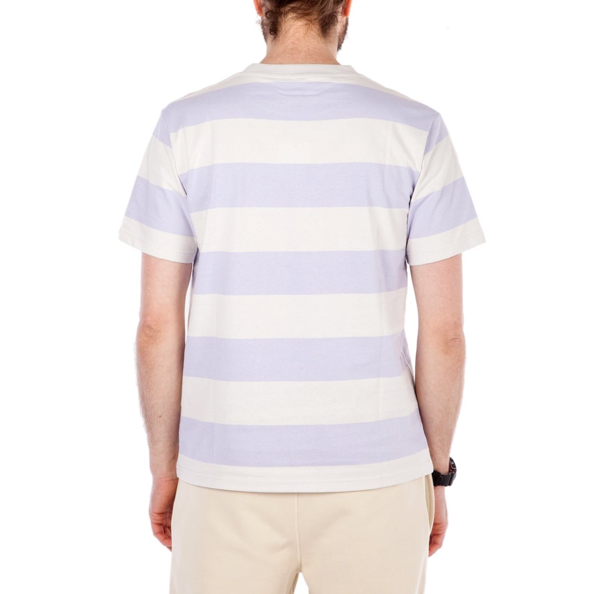 Norse Projects Johannes Wide Stripe (Lila / Hellbeige)  - Allike Store