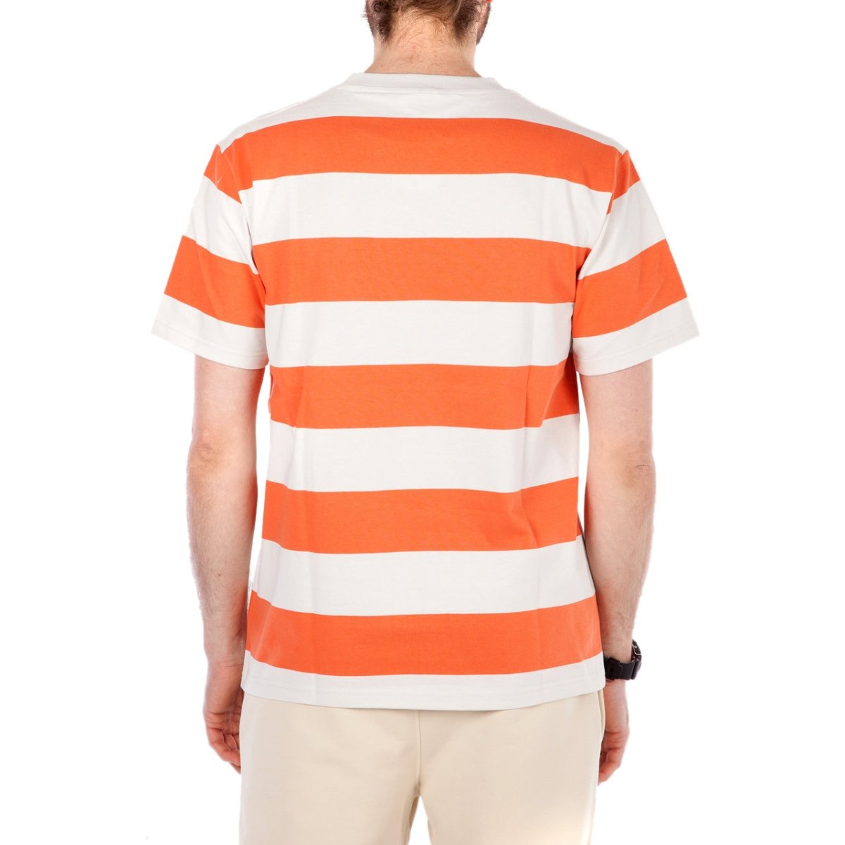 Norse Projects Johannes Wide Stripe (Rot / Hellbeige)  - Allike Store