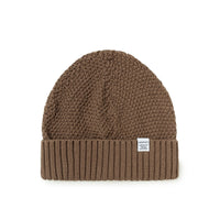 Norse Projects Norse Moss Stitch Beanie (Light Brown)