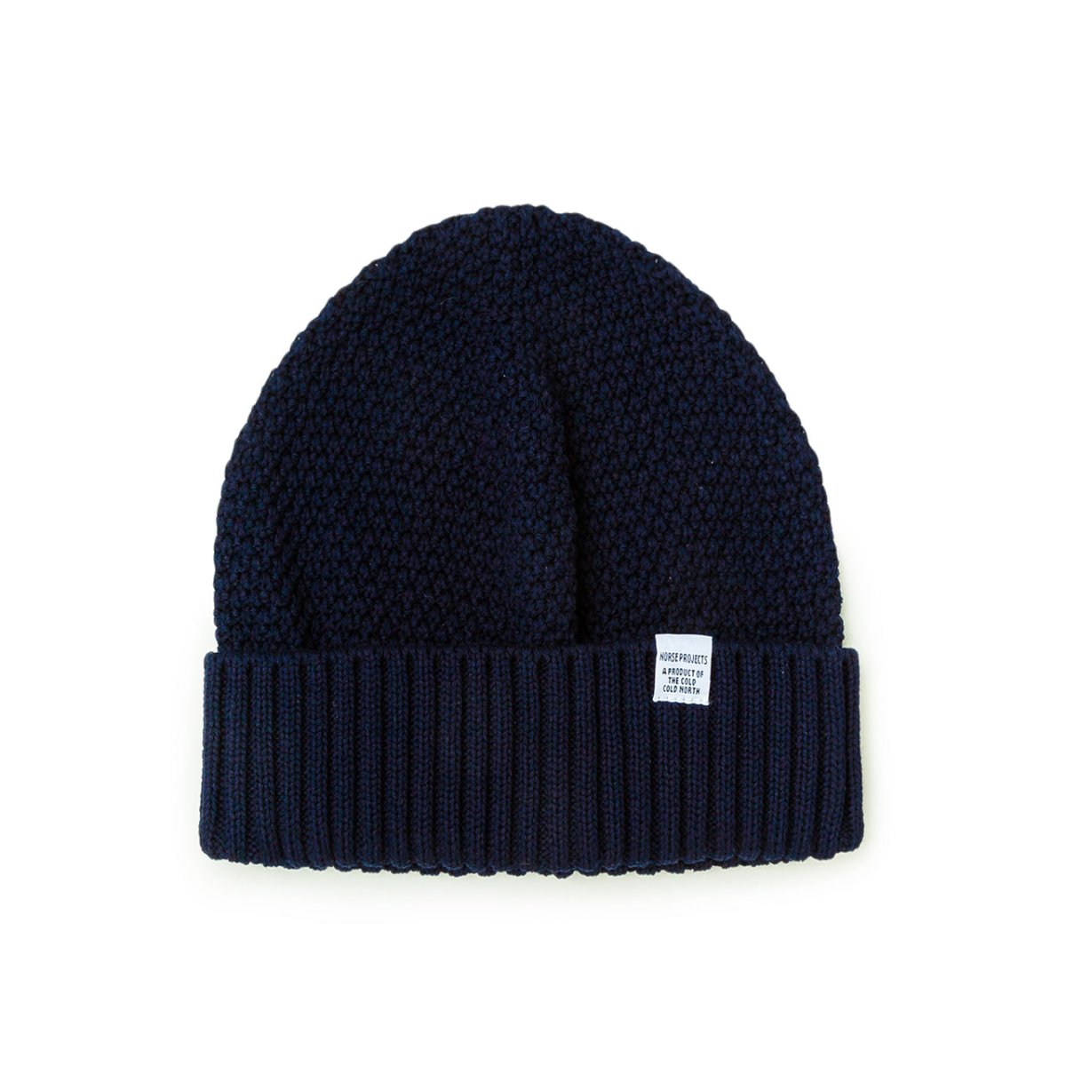 Norse Projects Norse Moss Stitch Beanie (Navy)  - Allike Store
