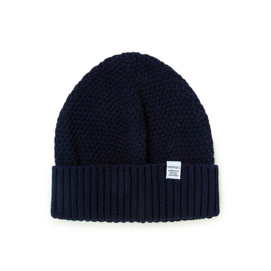 Norse Projects Norse Moss Stitch Beanie (Navy)  - Cheap Cerbe Jordan Outlet