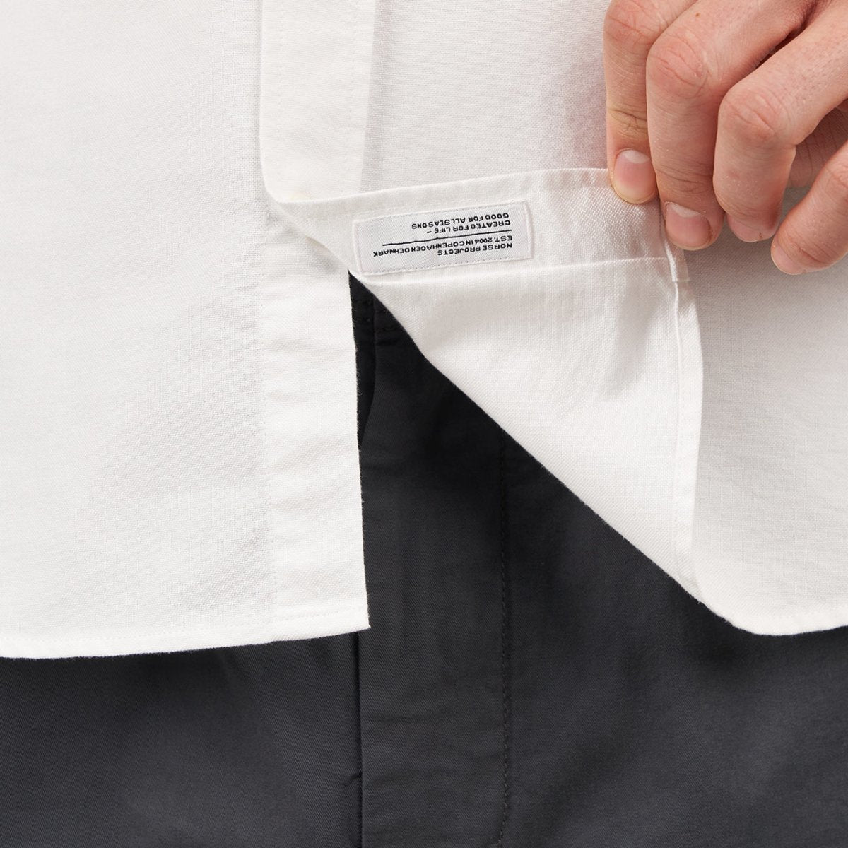 Norse Projects Osvald Oxford SS Shirt (Weiß)  - Allike Store