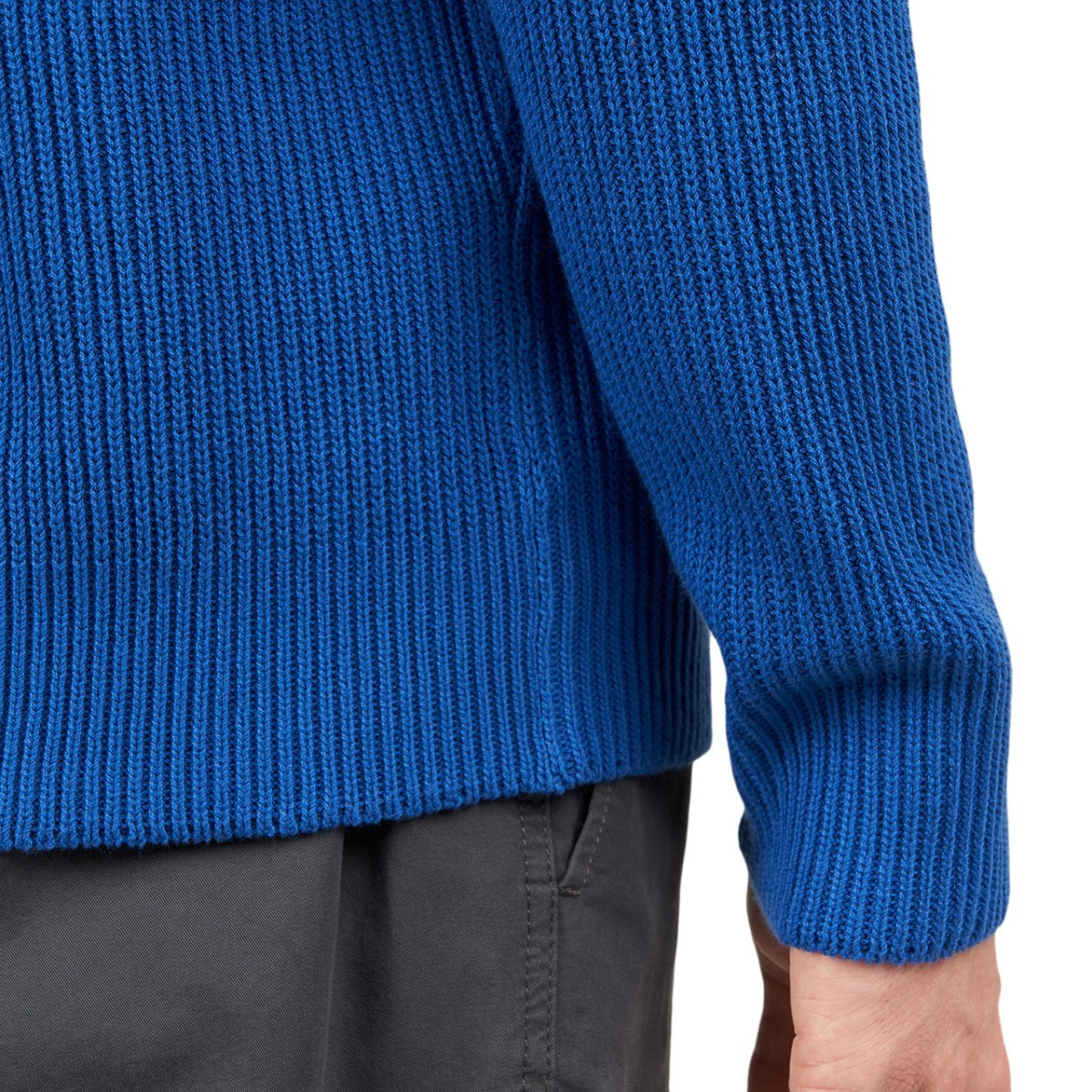 Norse Projects Roald Reverse Cardigan Stitch Pullover (Blau)  - Allike Store