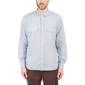 Norse Projects Villads Micro Stripe Shirt (Hellblau)  - Allike Store