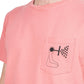 Norse Projects x Geoff McFetridge Niels Pocket Mind Wall T-Shirt (Rosa)  - Allike Store