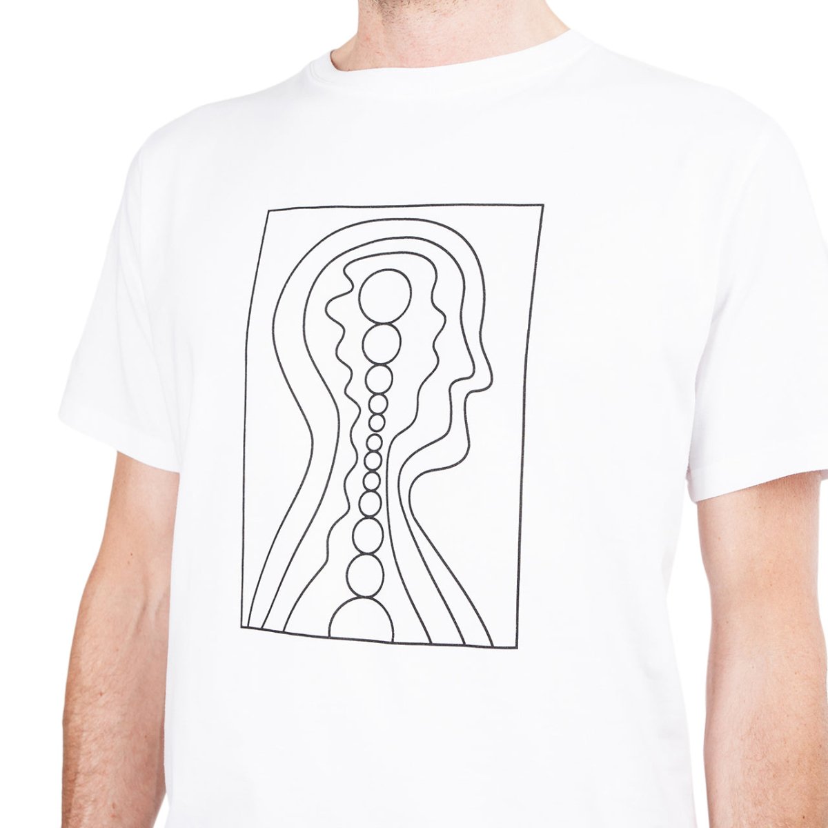 Norse Projects x Geoff McFetridge Niels Stick Drawing T-Shirt (Weiß)  - Allike Store