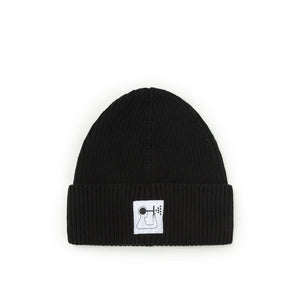 Norse Projects x Geoff McFetridge Rib Beanie (Schwarz)  - Allike Store