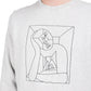 Norse Projects x Geoff McFetridge Vagn Boredom Logo Crewneck (Hellgrau)  - Allike Store