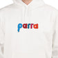 Parra Bird Face Font Hooded Sweatshirt (Weiß)  - Allike Store
