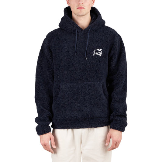 Parra Pencil Bird Polar Fleece Hoodie (Navy)  - Allike Store