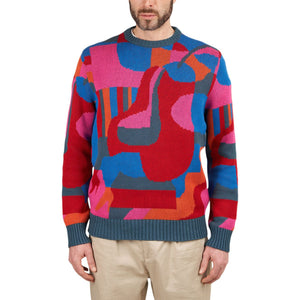 Parra Sitting Pear Pattern Knitted Pullover (Multi)  - Allike Store