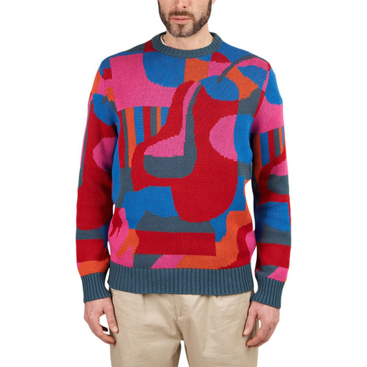 Parra Sitting Pear Pattern Knitted Pullover (Multi)  - Allike Store