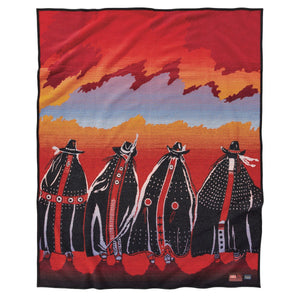 Pendleton Rodeo Sisters Blanket (Rot / Orange)  - Allike Store