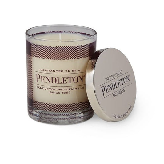 Pendleton Signature Candle Maroon (Salt Wood)  - Allike Store