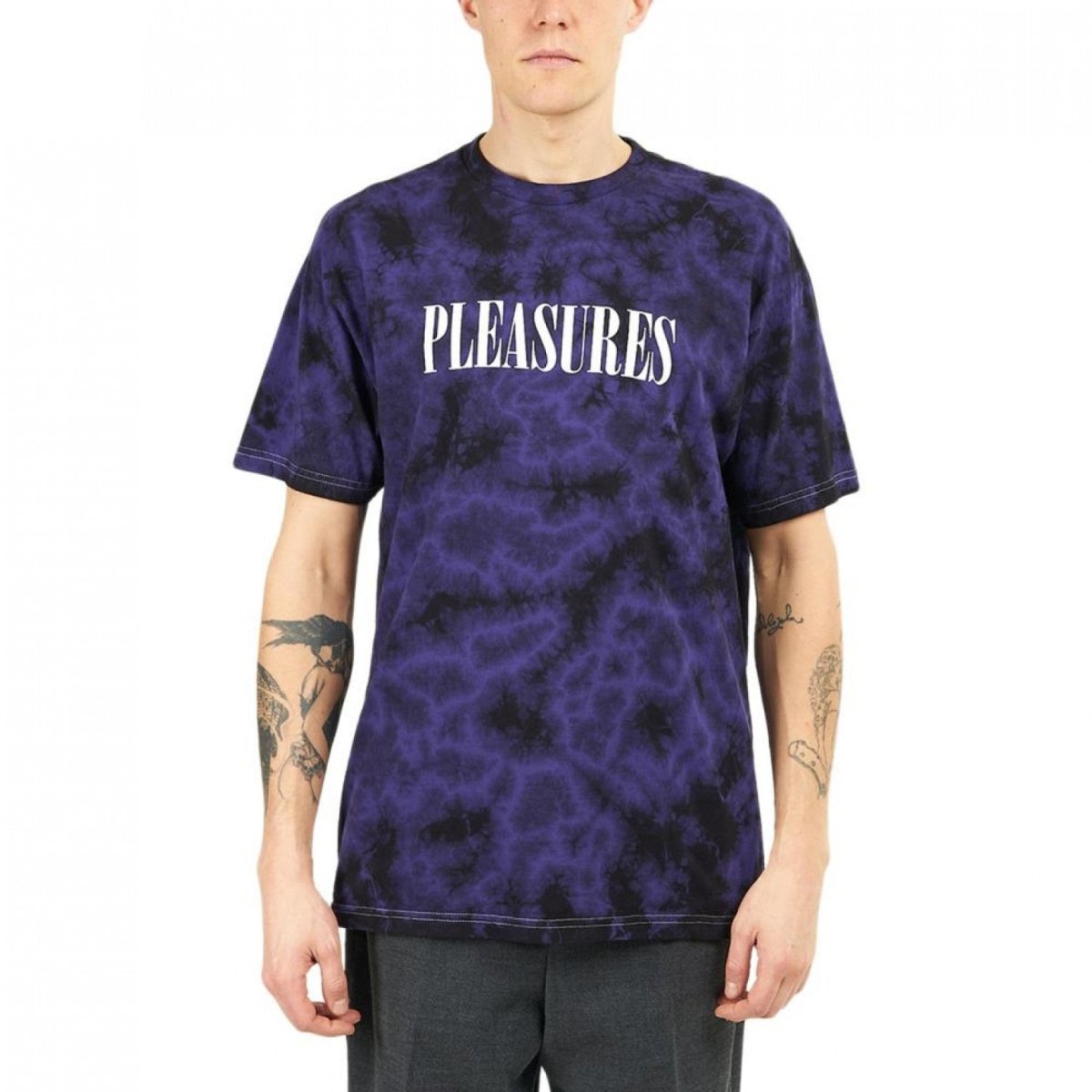 Pleasures Aroma Crystal Dye T-Shirt (Lila / Schwarz)  - Allike Store