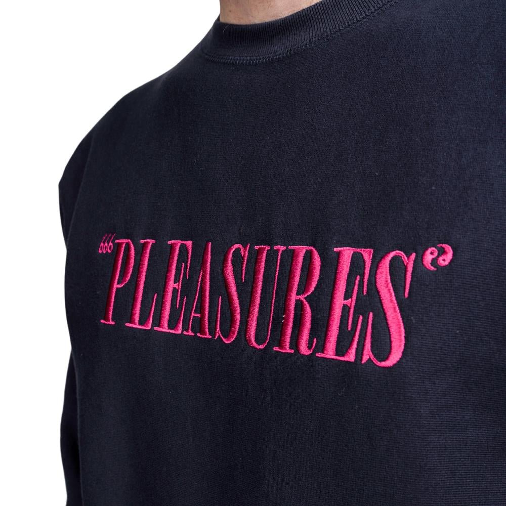 Pleasures balance embroidered premium crewneck sale