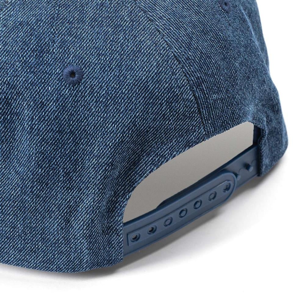 Pleasures Core Logo Denim Snapback (Blau)  - Allike Store