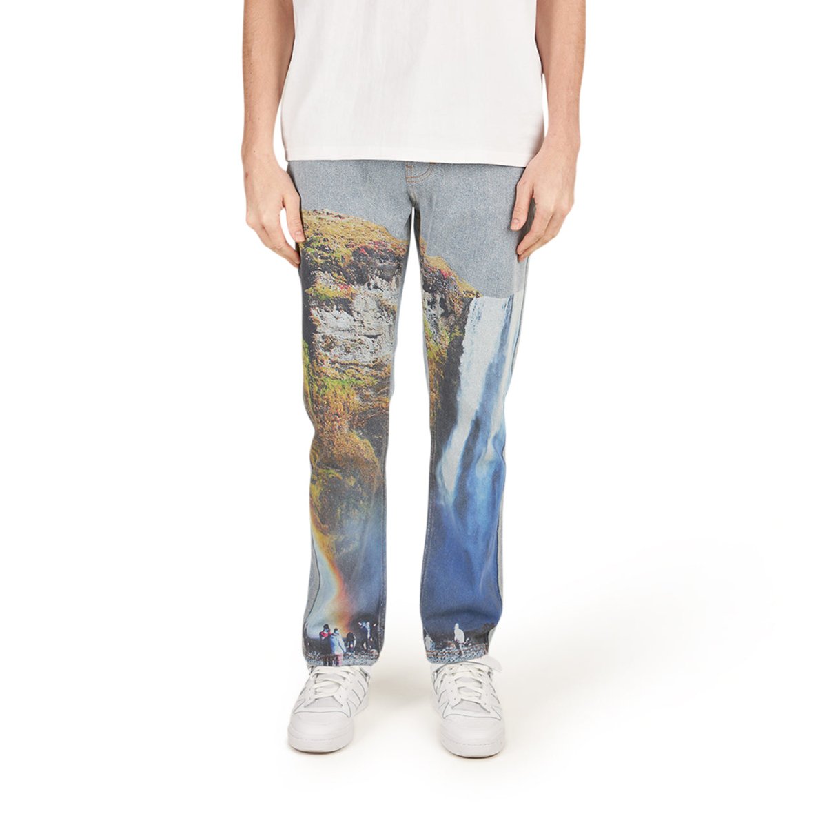 Pleasures Prelude Printed Denim Pant (Blau)  - Allike Store