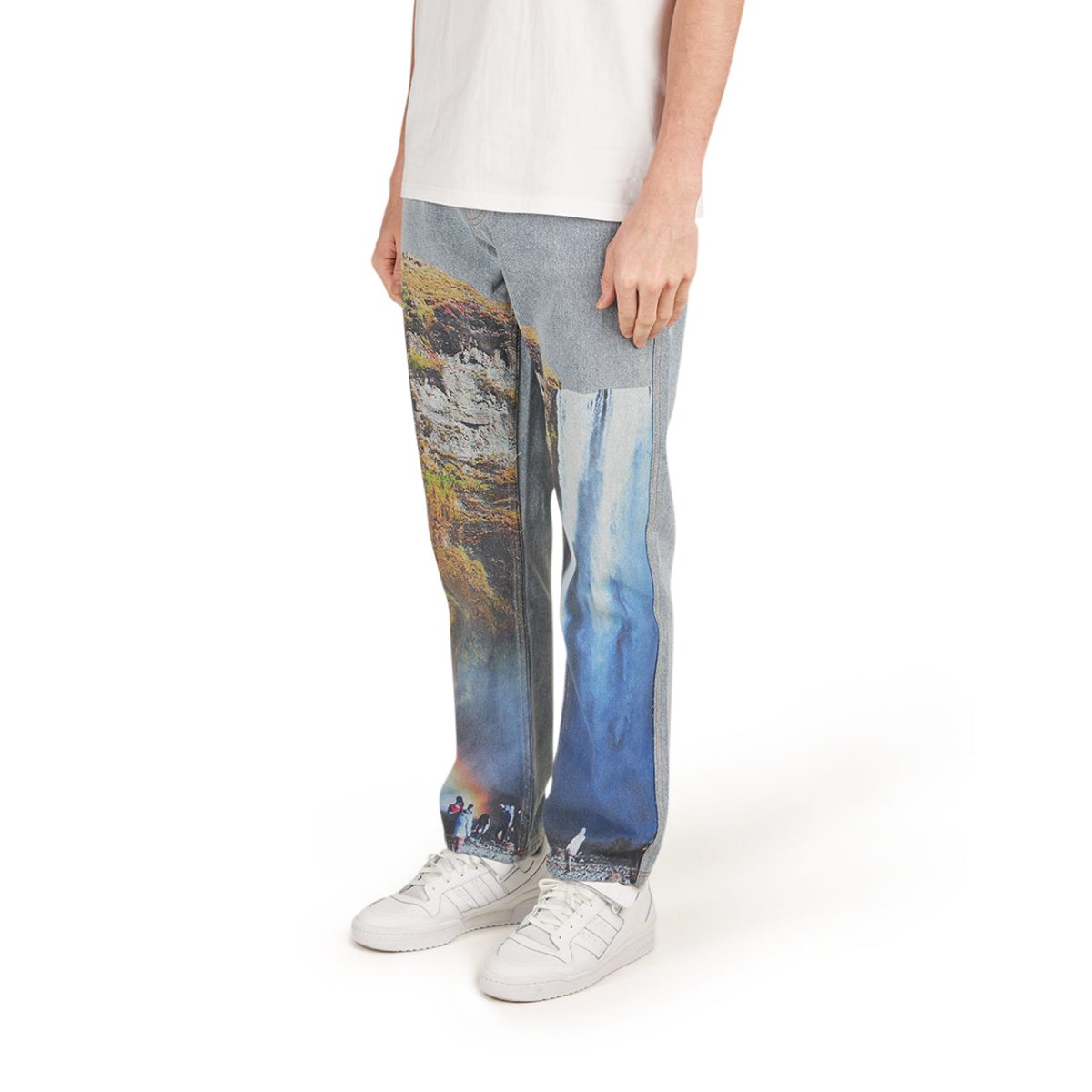 Pleasures Prelude Printed Denim Pant (Blau)  - Allike Store