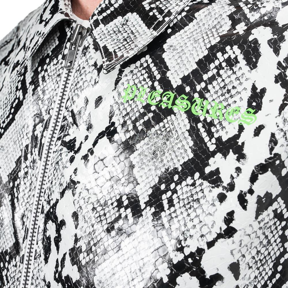 Pleasures Rail Snakeskin Work Jacket (Weiß)  - Allike Store