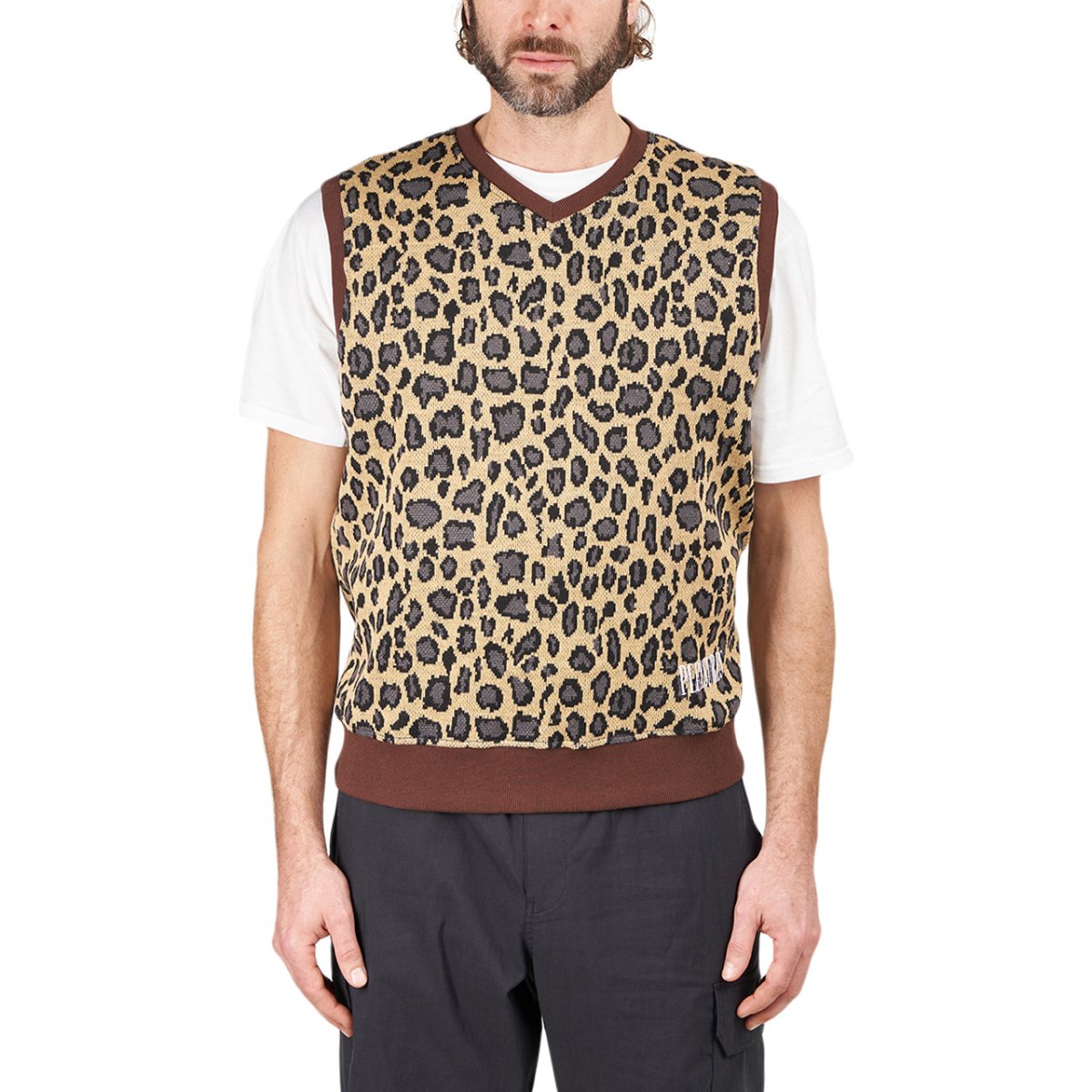 Pleasures Survival Sweater Vest (Braun)  - Allike Store