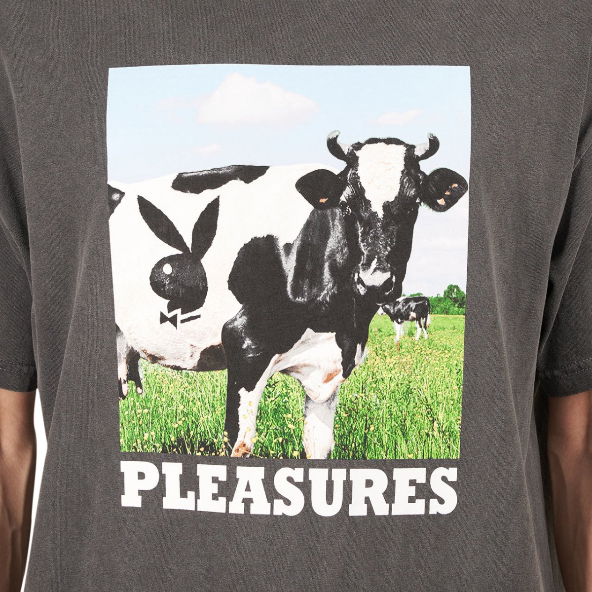 Pleasures x Playboy Moo T-Shirt (Grau)  - Allike Store