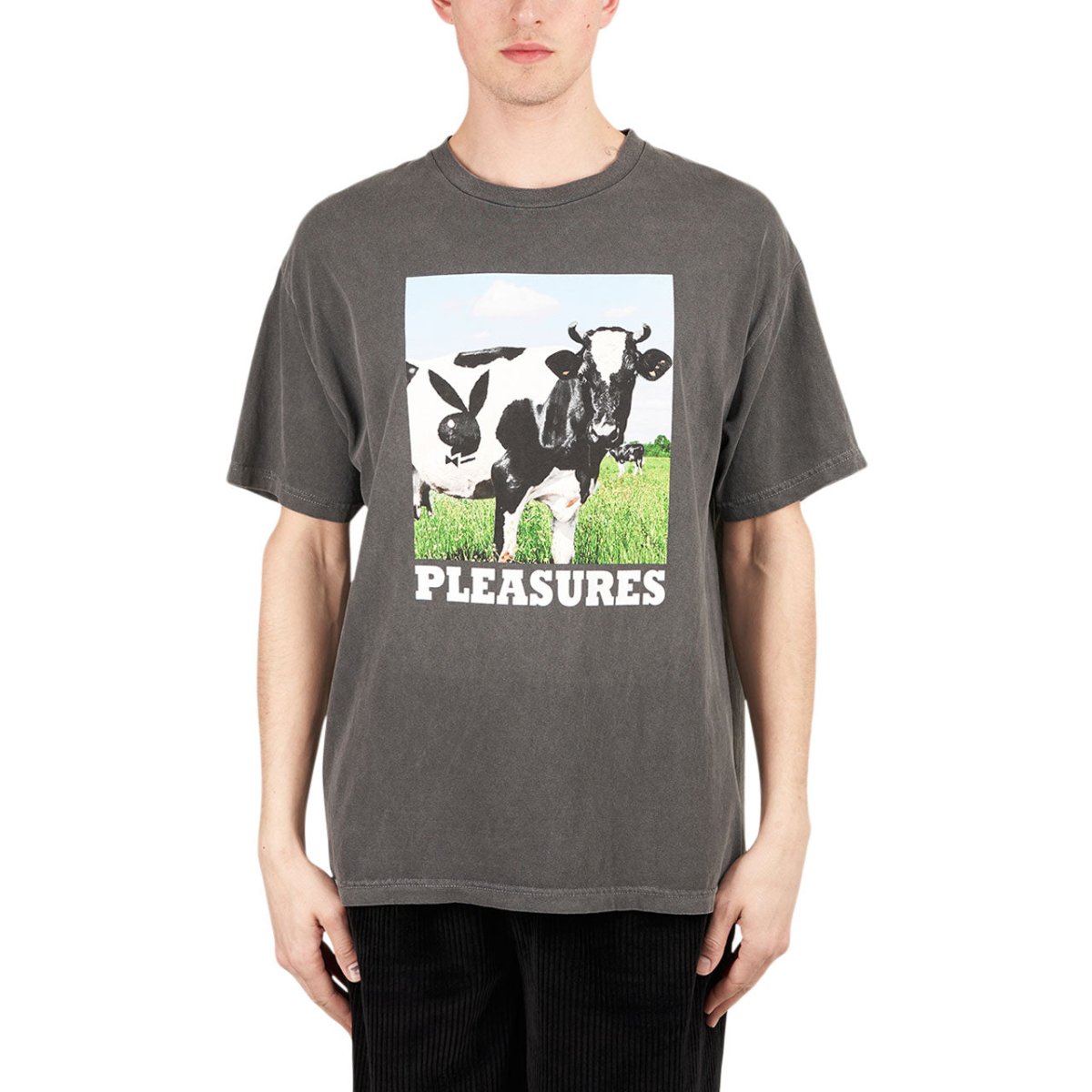 Pleasures x Playboy Moo T-Shirt (Grau)  - Allike Store