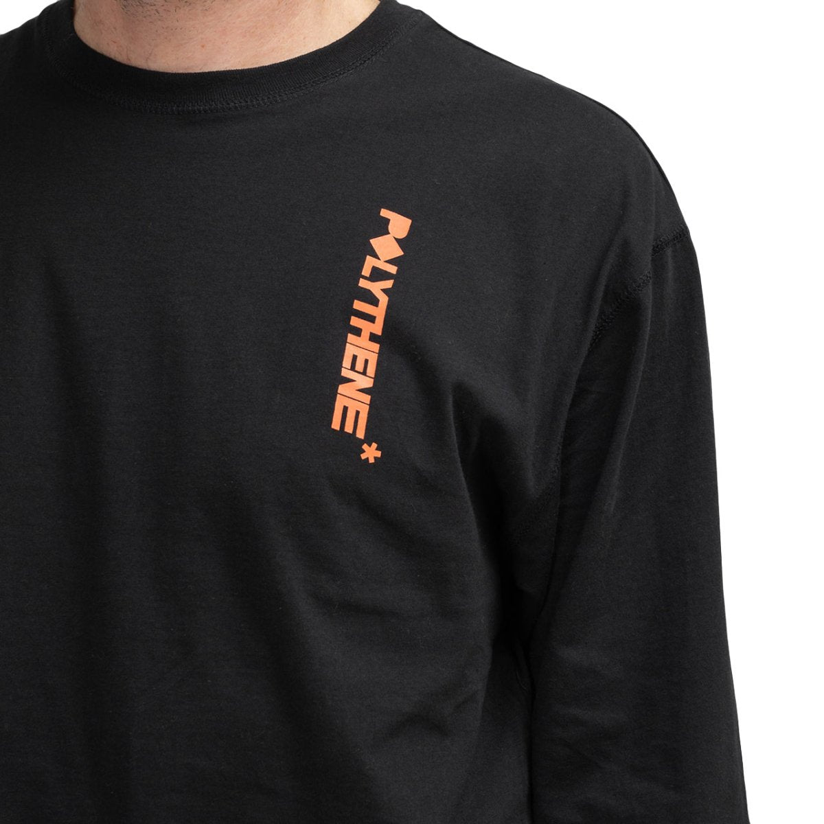 Polythene* Optics Bolt Print Longsleeve (Schwarz / Orange)  - Allike Store