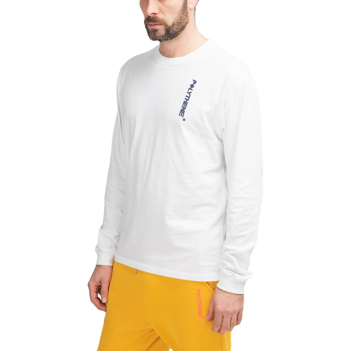 Polythene* Optics Jersey Longsleeve (Weiß / Blau)  - Allike Store