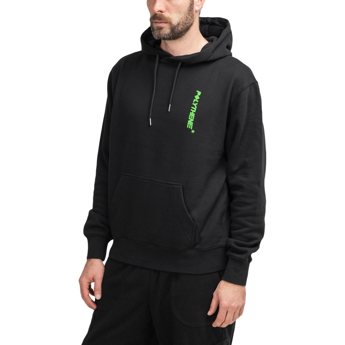 Polythene* Optics Logo Hoodie (Schwarz / Grün)  - Allike Store