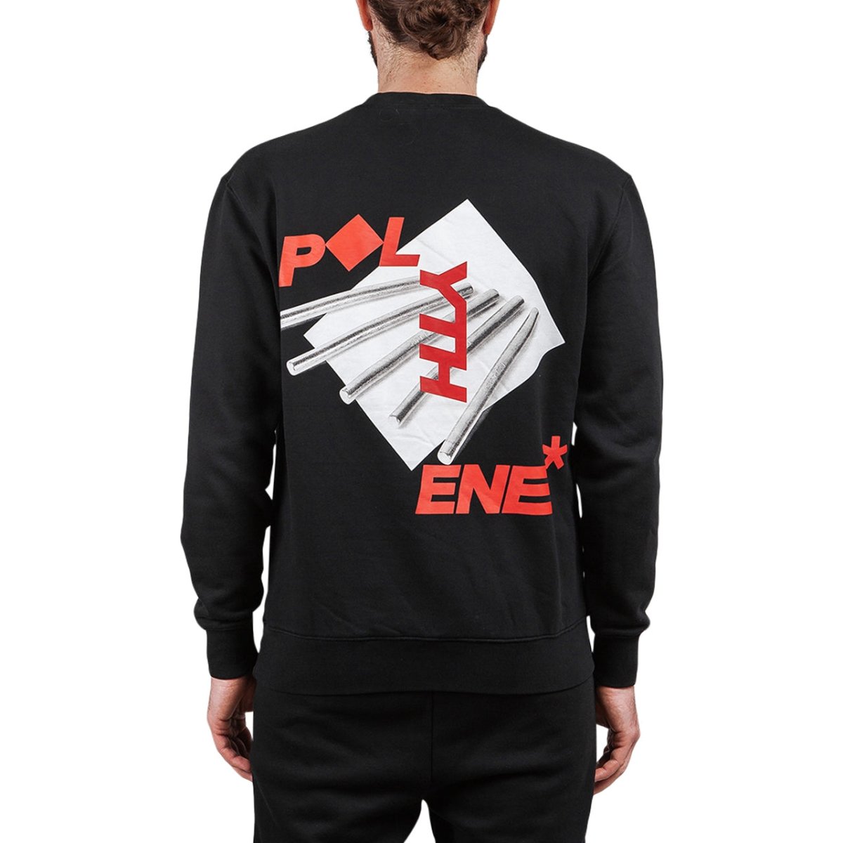 Polythene* Optics Metal Rod Crewneck Sweater (Schwarz)  - Allike Store