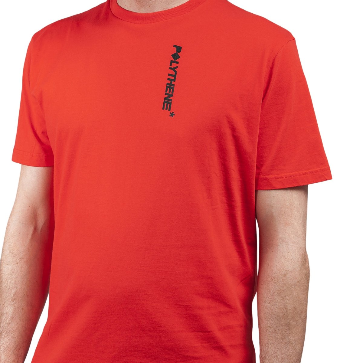 Polythene* Optics Metal Rod Short Sleeve T-Shirt (Rot)  - Allike Store