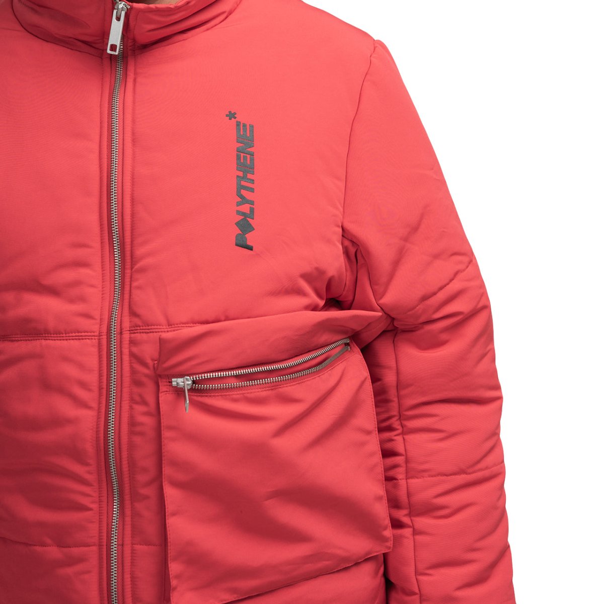 Polythene* Optics Puffa Coat (Rot)  - Allike Store