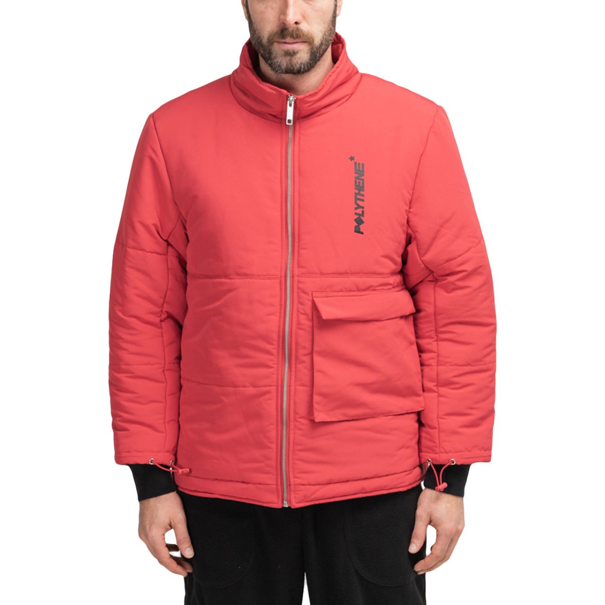 Polythene* Optics Puffa Coat (Rot)  - Allike Store
