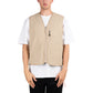 Pop Trading Company Harold Reversible Vest (Beige)  - Allike Store