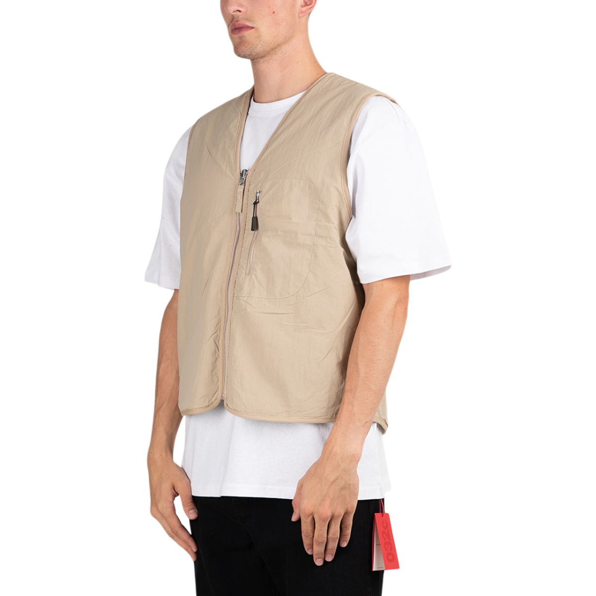 Pop Trading Company Harold Reversible Vest (Beige)  - Allike Store