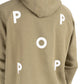 Pop Trading Company Logo Hooded Sweat (Oliv)  - Allike Store