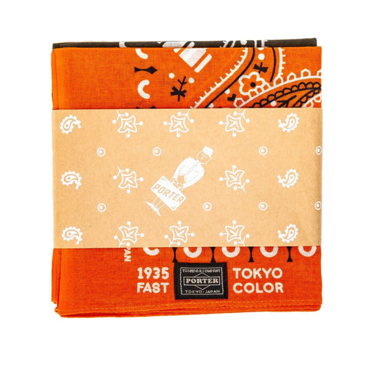 Porter by Yoshida Original Bandana (Orange / Khaki)  - Allike Store
