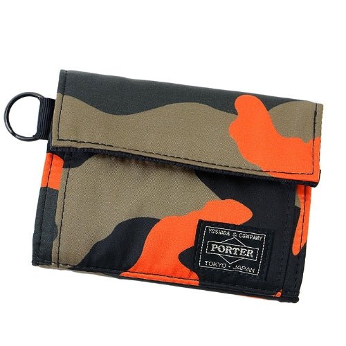Porter by Yoshida Original PS Camo Wallet (Orange)  - Allike Store