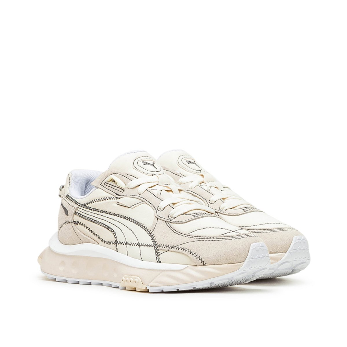 Puma Wild Rider Embroidered (Beige)  - Allike Store