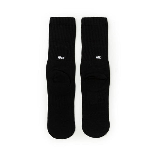 Raised by Wolves Fuck Off Socks (Schwarz)  - Allike Store
