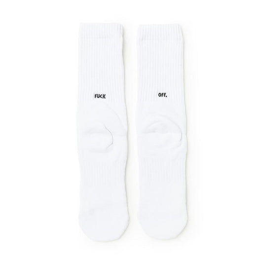 Raised by Wolves Fuck Off Socks (Weiß)  - Allike Store