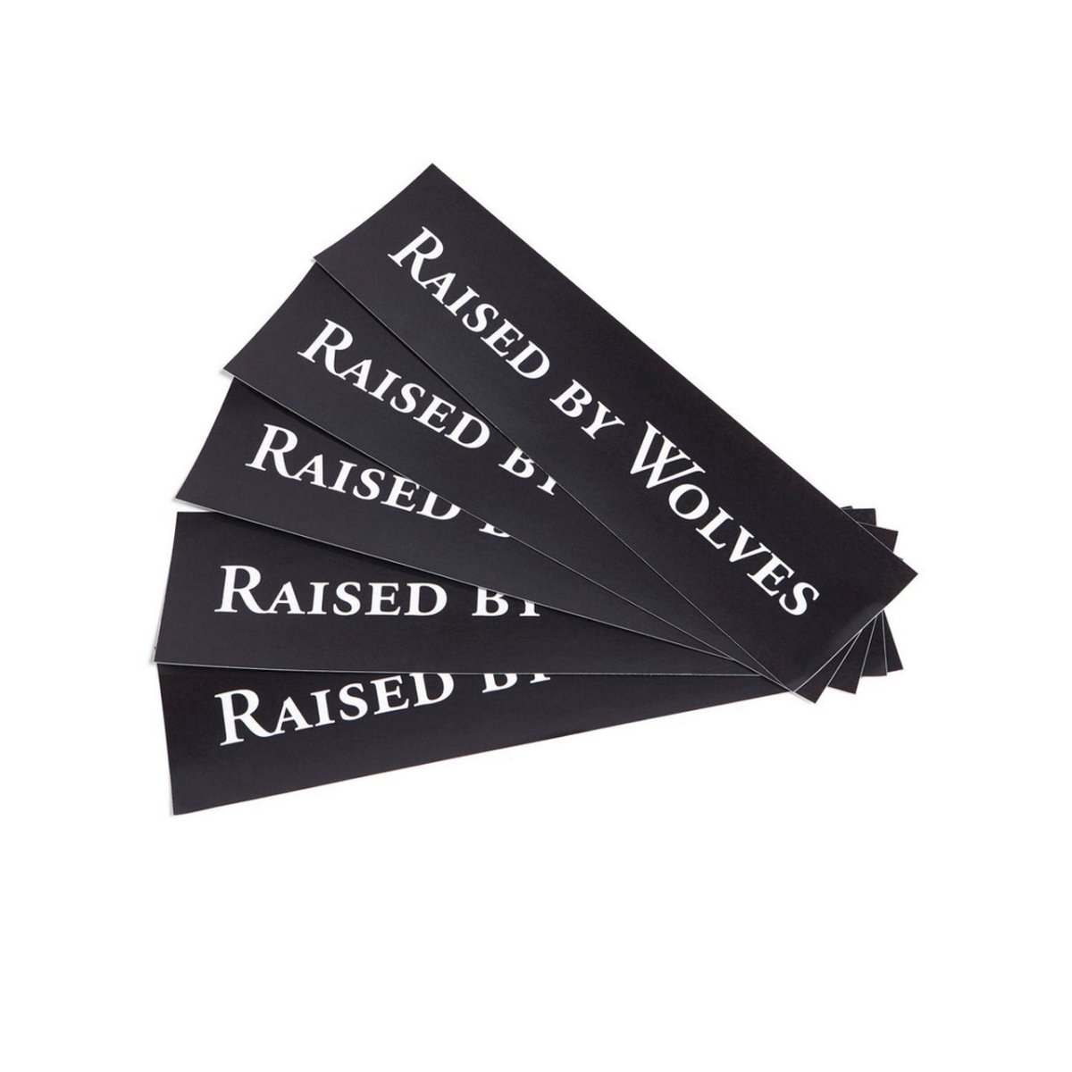 Raised by Wolves Logotype Stickers (5 Pack) (Schwarz)  - Allike Store