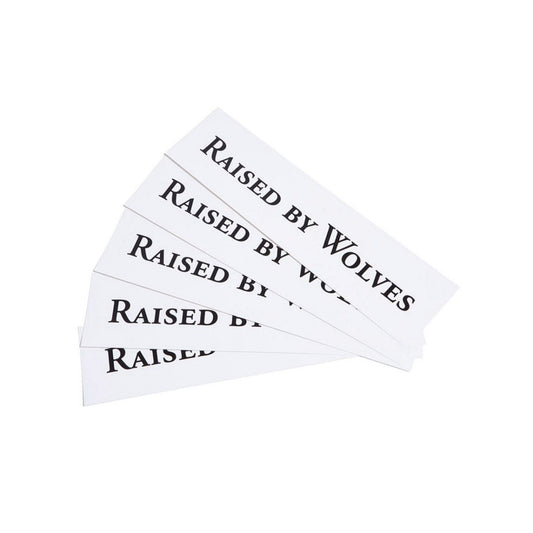 Raised by Wolves Logotype Stickers (5 Pack) (Weiß)  - Allike Store