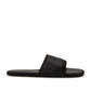 Raised by Wolves Manitobah Mukluks Leather Slides (Schwarz)  - Allike Store